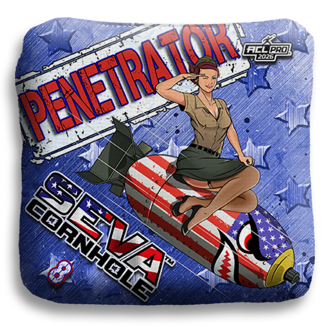 SEVA Cornhole - Penetrator - USA Salute - Set of 4 Cornhole Bags