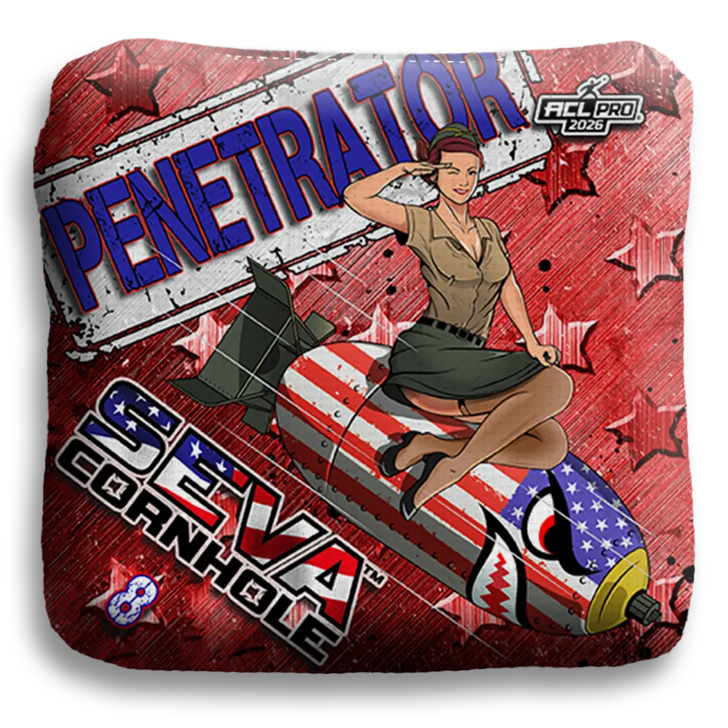 SEVA Cornhole - Penetrator - USA Salute - Set of 4 Cornhole Bags
