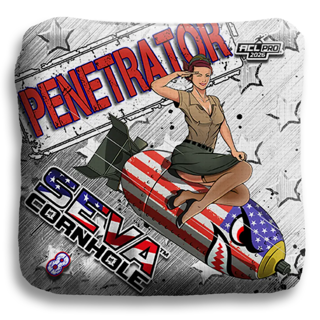 SEVA Cornhole - Penetrator - USA Salute - Set of 4 Cornhole Bags