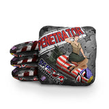 SEVA Cornhole - Penetrator - USA Salute - Set of 4 Cornhole Bags