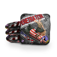 SEVA Cornhole - Penetrator - USA Salute - Set of 4 Cornhole Bags