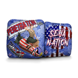 SEVA Cornhole - Penetrator - USA Salute - Set of 4 Cornhole Bags