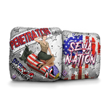 SEVA Cornhole - Penetrator - USA Salute - Set of 4 Cornhole Bags