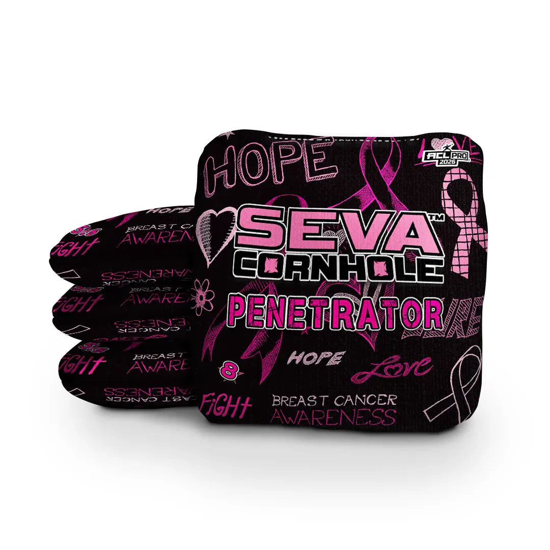 SEVA Cornhole - Breast Cancer Awareness Special Edition - Set of 4 Cornhole bags