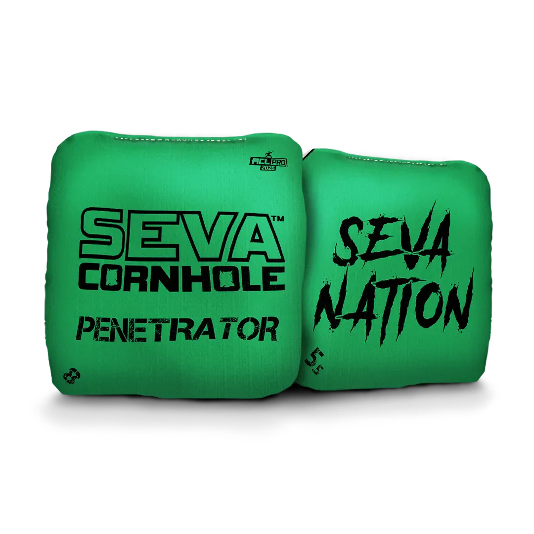 SEVA Cornhole - Penetrator - Broadcast Approved Edition - Set of 4 Cornhole bags