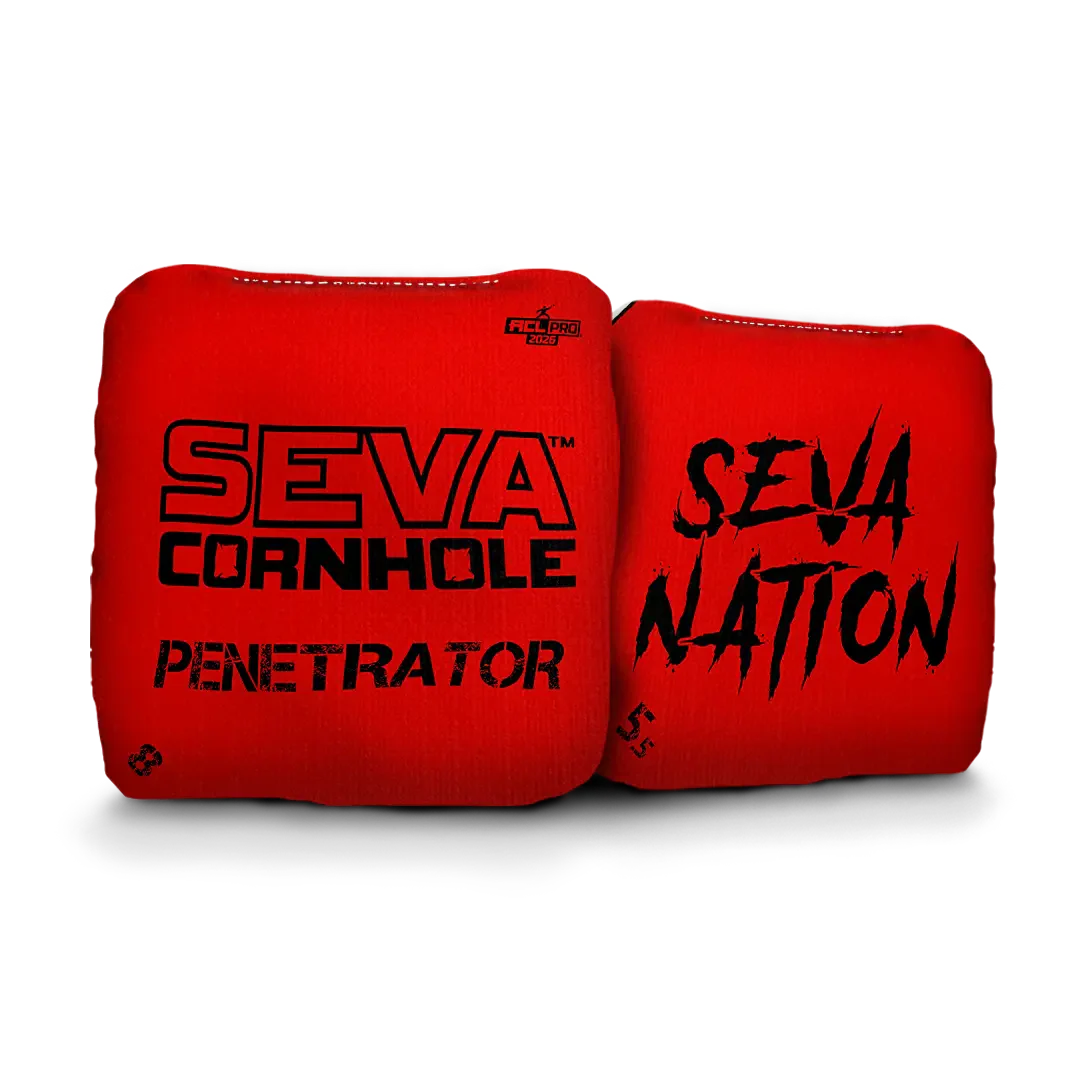 SEVA Cornhole - Penetrator - Broadcast Approved Edition - Set of 4 Cornhole bags