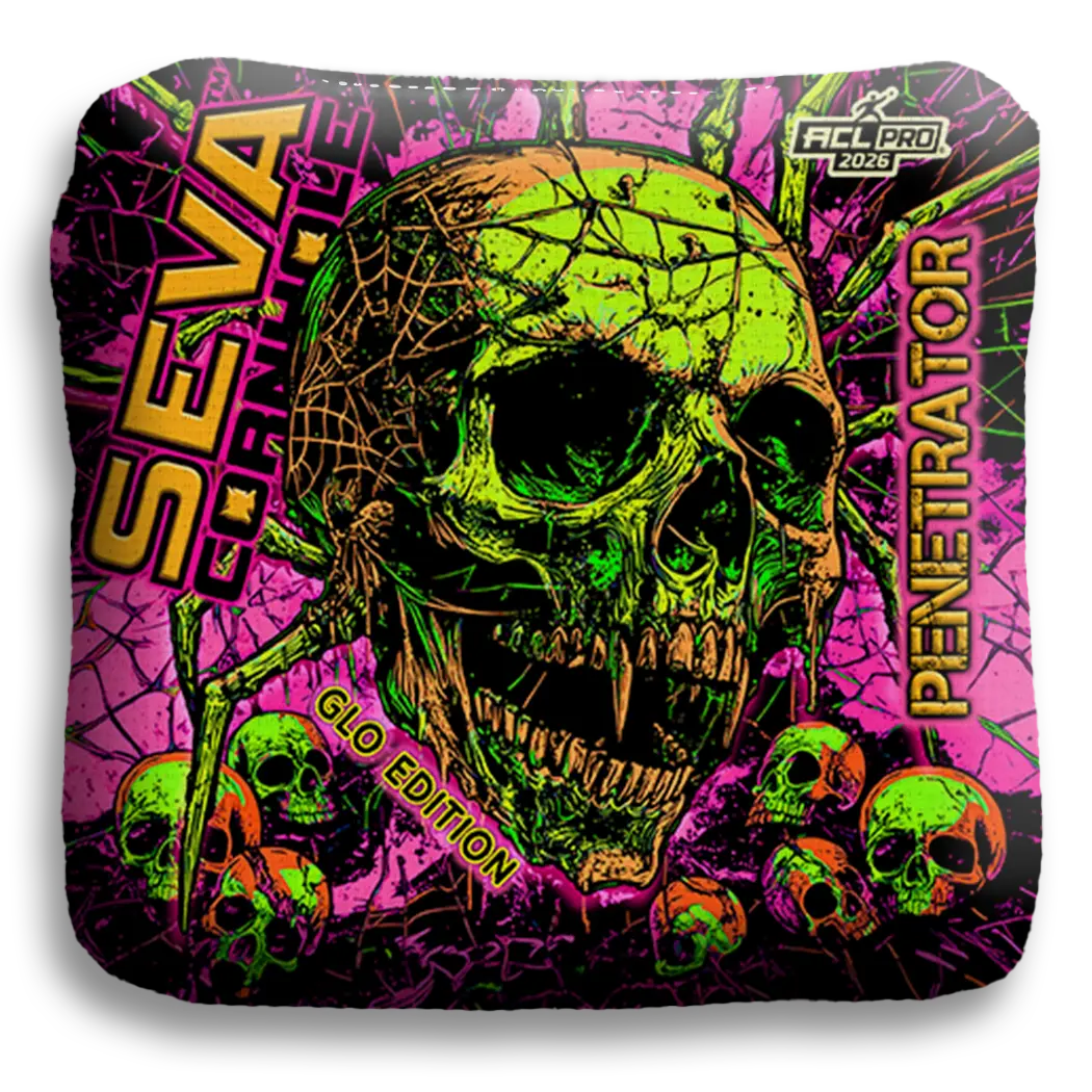 SEVA Cornhole - Halloween Special GLO Edition - Set of 4 Cornhole bags