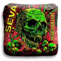 SEVA Cornhole - Halloween Special GLO Edition - Set of 4 Cornhole bags