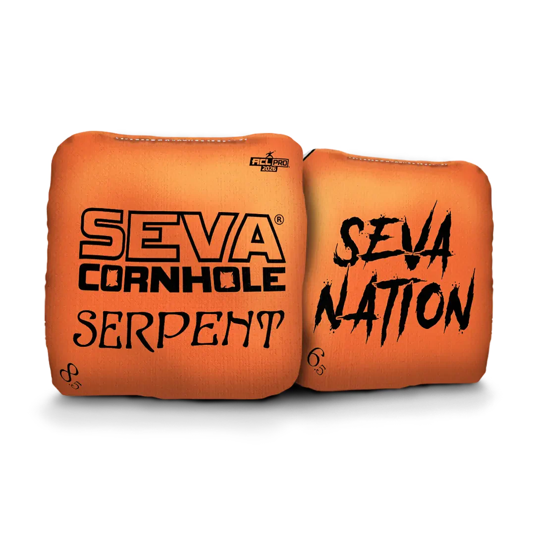 SEVA Cornhole - Serpent - Broadcast Approved Edition - Set of 4 Cornhole bags