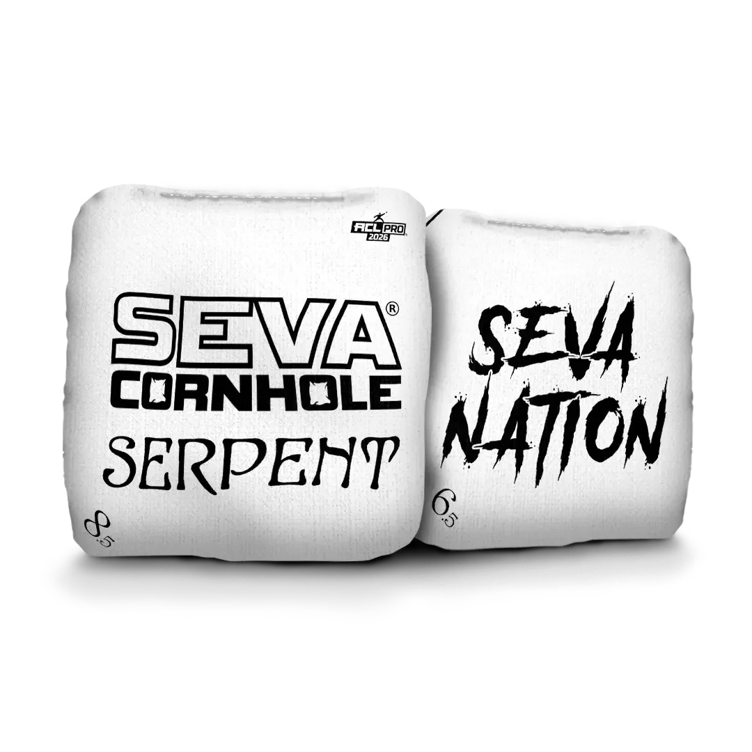 SEVA Cornhole - Serpent - Broadcast Approved Edition - Set of 4 Cornhole bags