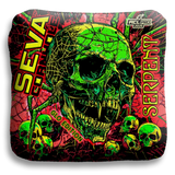 SEVA Cornhole - Halloween Special GLO Edition - Set of 4 Cornhole bags