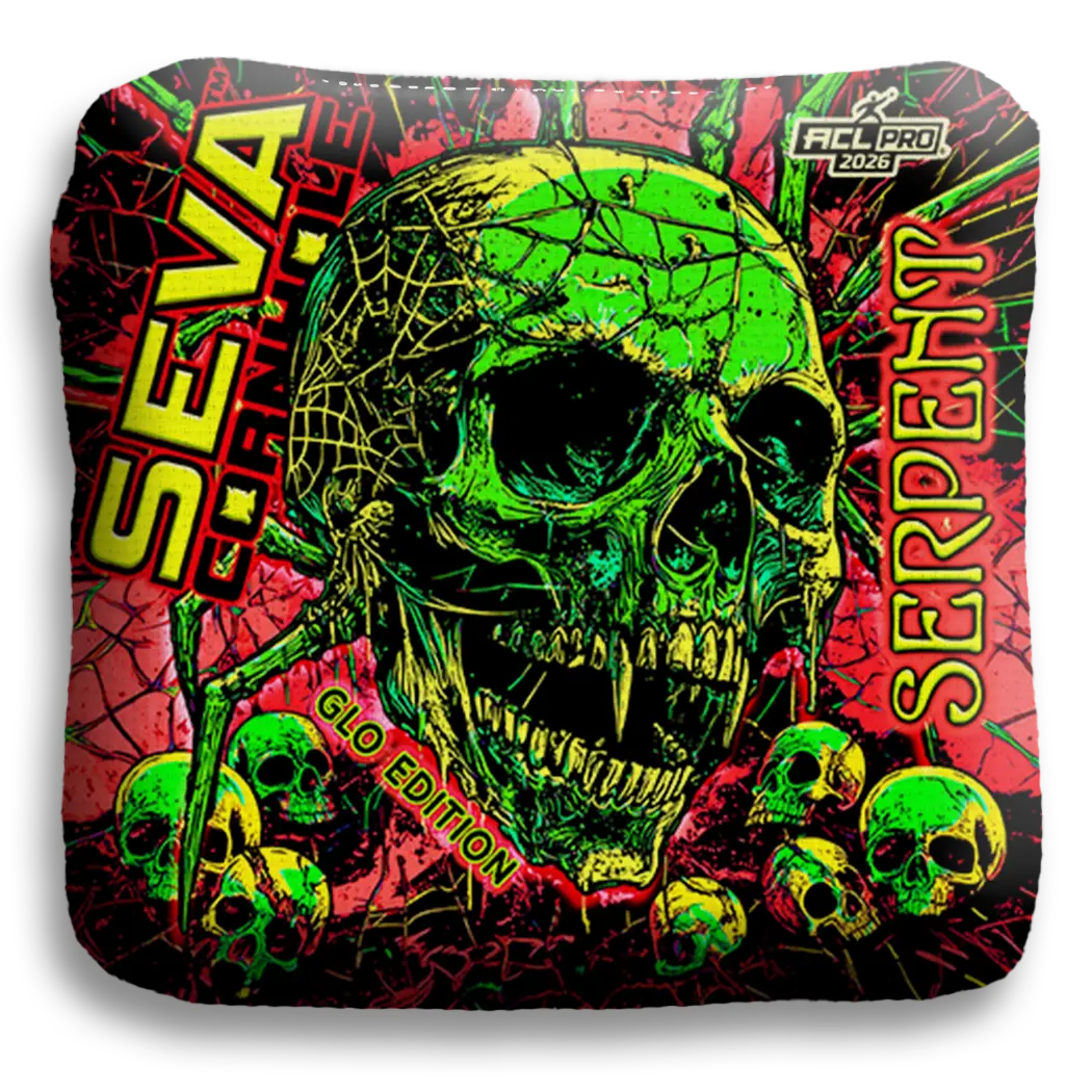 SEVA Cornhole - Halloween Special GLO Edition - Set of 4 Cornhole bags