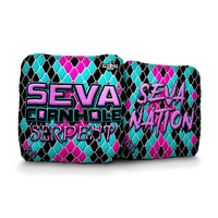 SEVA Cornhole - Serpent - Scales - Set of 4 Bags
