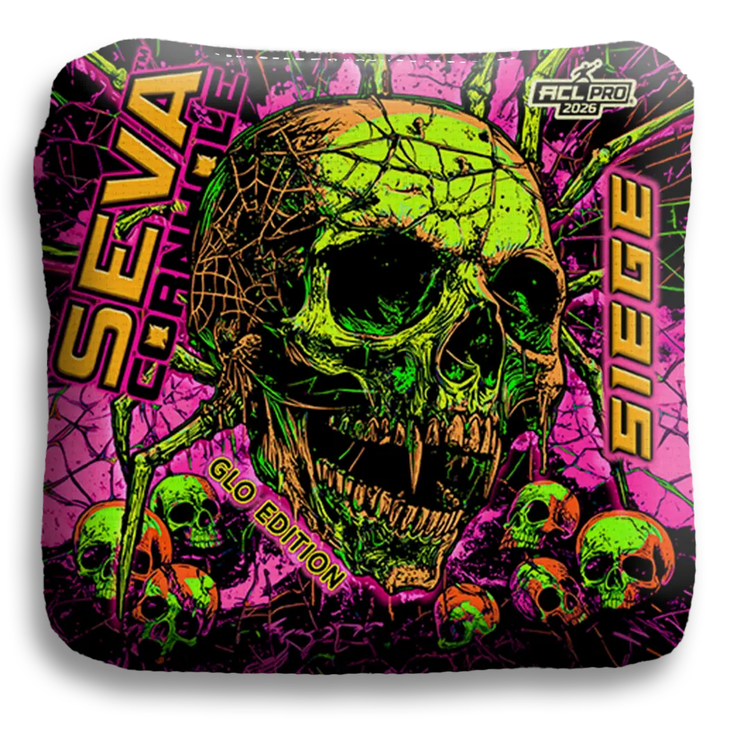 SEVA Cornhole - Halloween Special GLO Edition - Set of 4 Cornhole bags