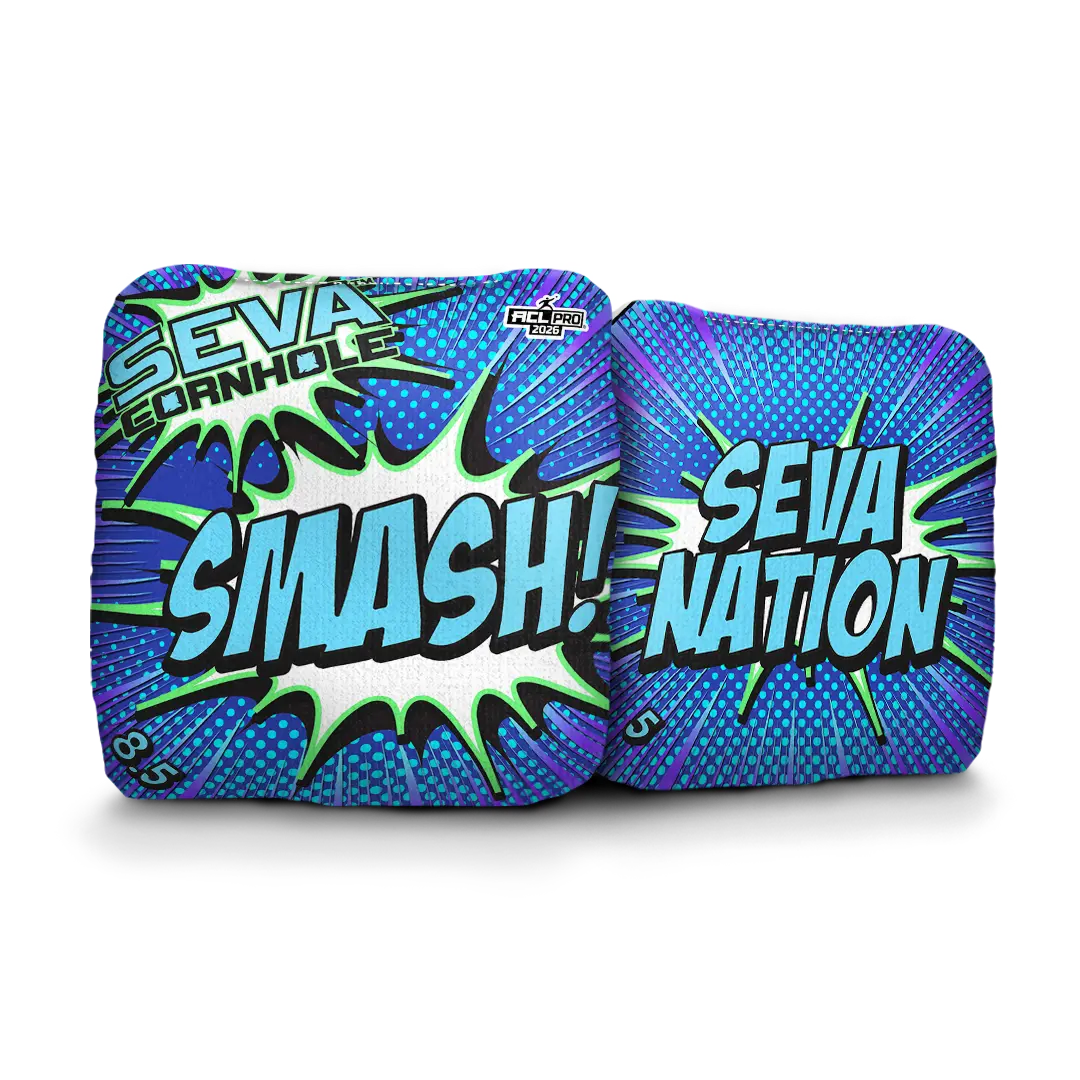 SEVA Cornhole - Smash - Comic - Set of 4 Cornhole Bags