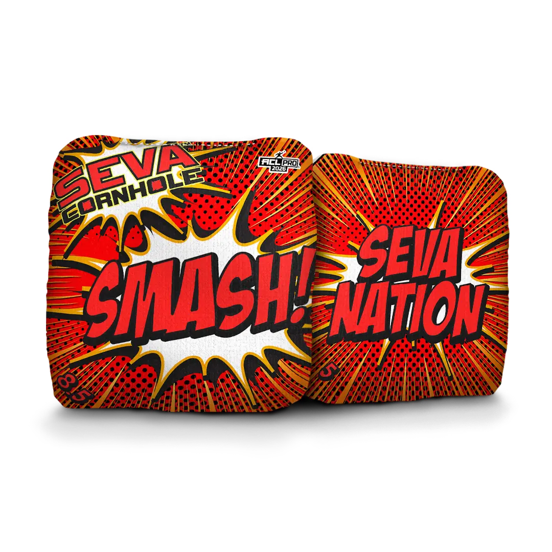 SEVA Cornhole - Smash - Comic - Set of 4 Cornhole Bags
