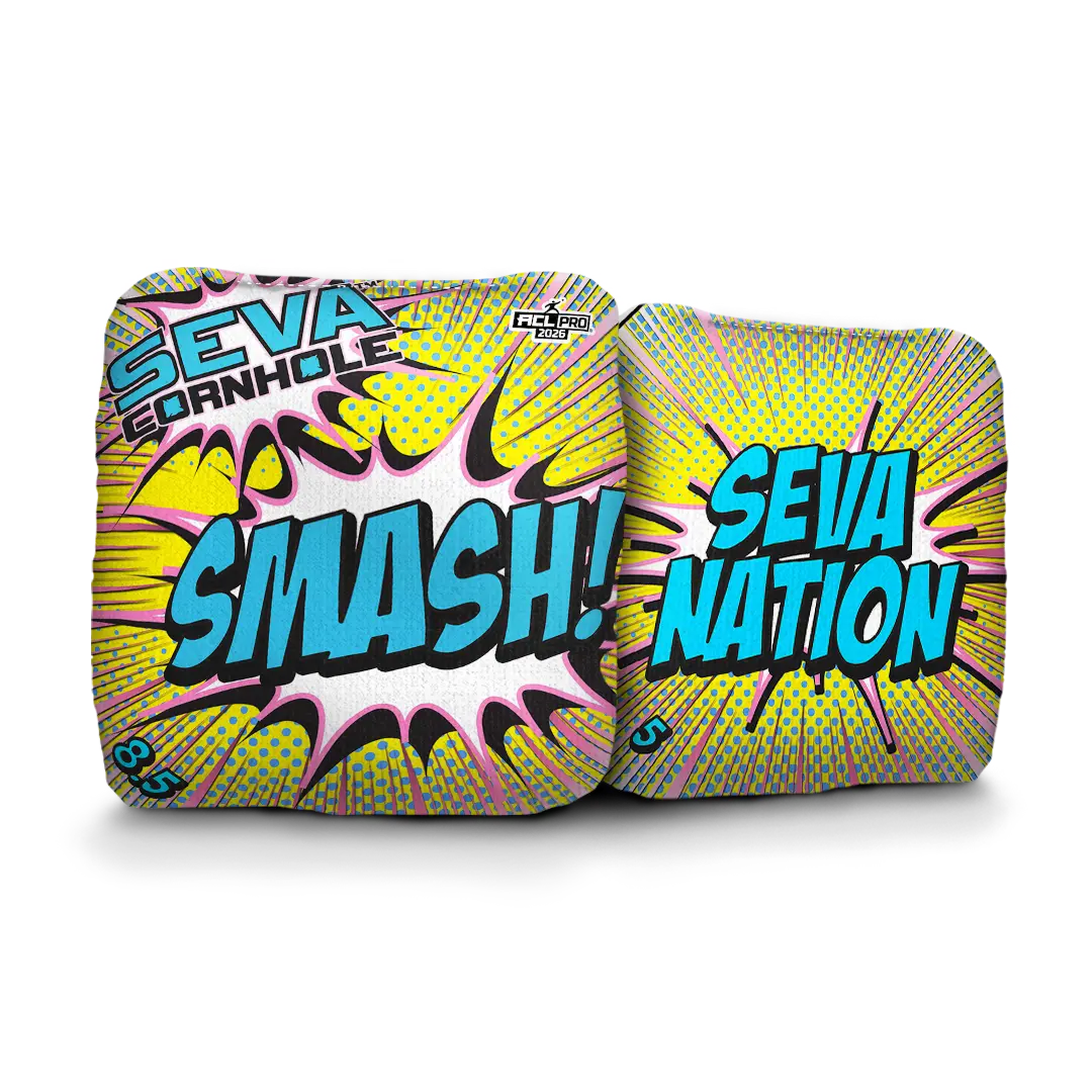 SEVA Cornhole - Smash - Comic - Set of 4 Cornhole Bags