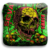 SEVA Cornhole - Halloween Special GLO Edition - Set of 4 Cornhole bags