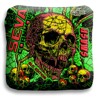 SEVA Cornhole - Halloween Special GLO Edition - Set of 4 Cornhole bags