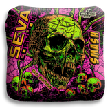 SEVA Cornhole - Halloween Special GLO Edition - Set of 4 Cornhole bags
