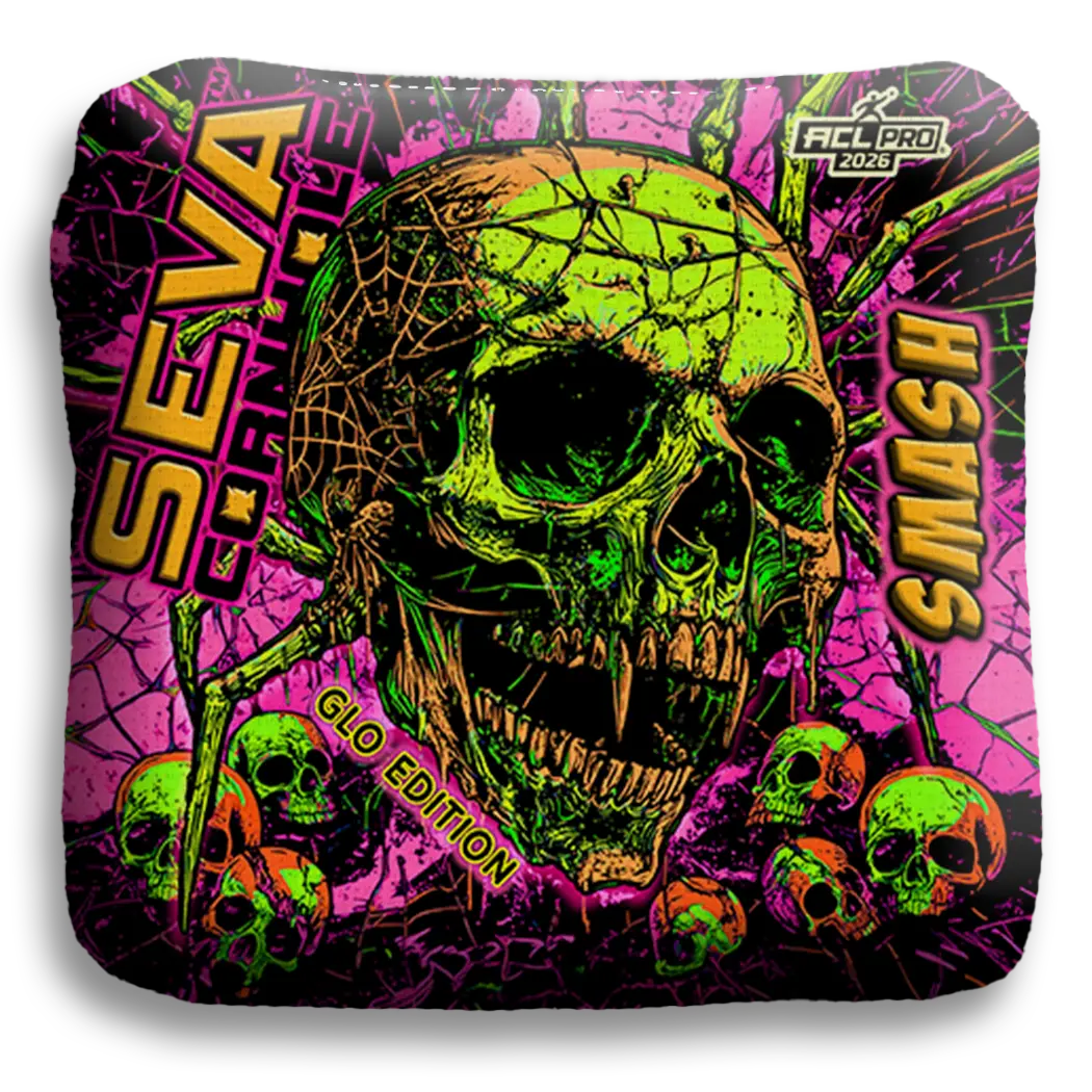 SEVA Cornhole - Halloween Special GLO Edition - Set of 4 Cornhole bags