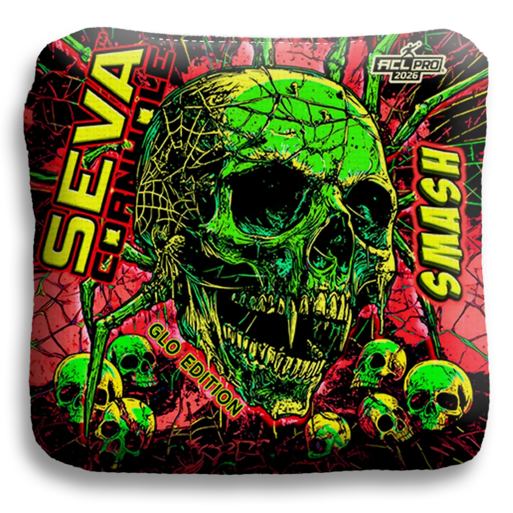 SEVA Cornhole - Halloween Special GLO Edition - Set of 4 Cornhole bags