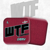 2026 WTF Cornhole X-RAY Pink/Black carpet - ACL Pro Stamped Cornhole Bags - Set of 4 bags