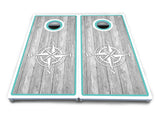 Anchor & Compass Cornhole Boards - All Weather Series