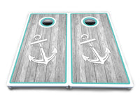 Anchor & Compass Cornhole Boards - All Weather Series