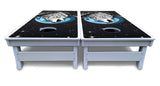 Wolf Howling at Moon Cornhole Boards - All Weather Series