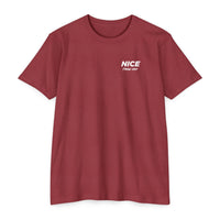 NICE Throw Shop Unisex Tee White Logo – Multiple Colors