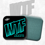 2026 WTF Cornhole X-RAY Aqua/Black carpet - ACL Pro Stamped Cornhole Bags - Set of 4 bags