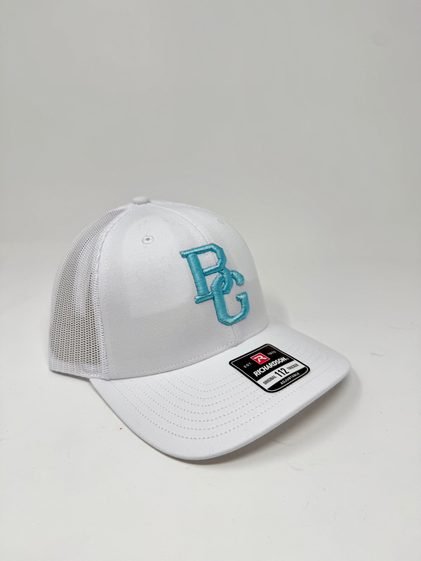 BG Cornhole White 112 Trucker Hat - Colored Embroidery - RICHARDSON