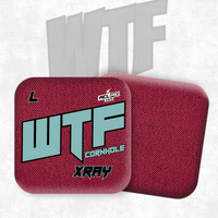 2026 WTF Cornhole X-RAY Pink/Black carpet - ACL Pro Stamped Cornhole Bags - Set of 4 bags