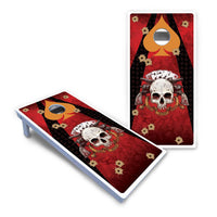 Artist Series Cornhole Boards - All Weather Series - Deadman's Hand