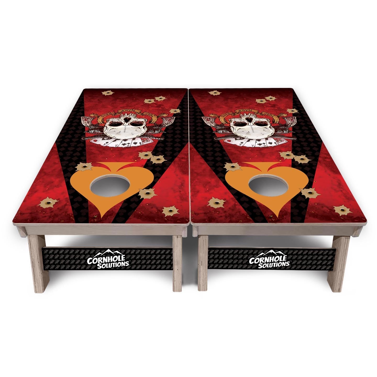 Artist Series Cornhole Boards - Professional Tournament Series - Deadman's Hand