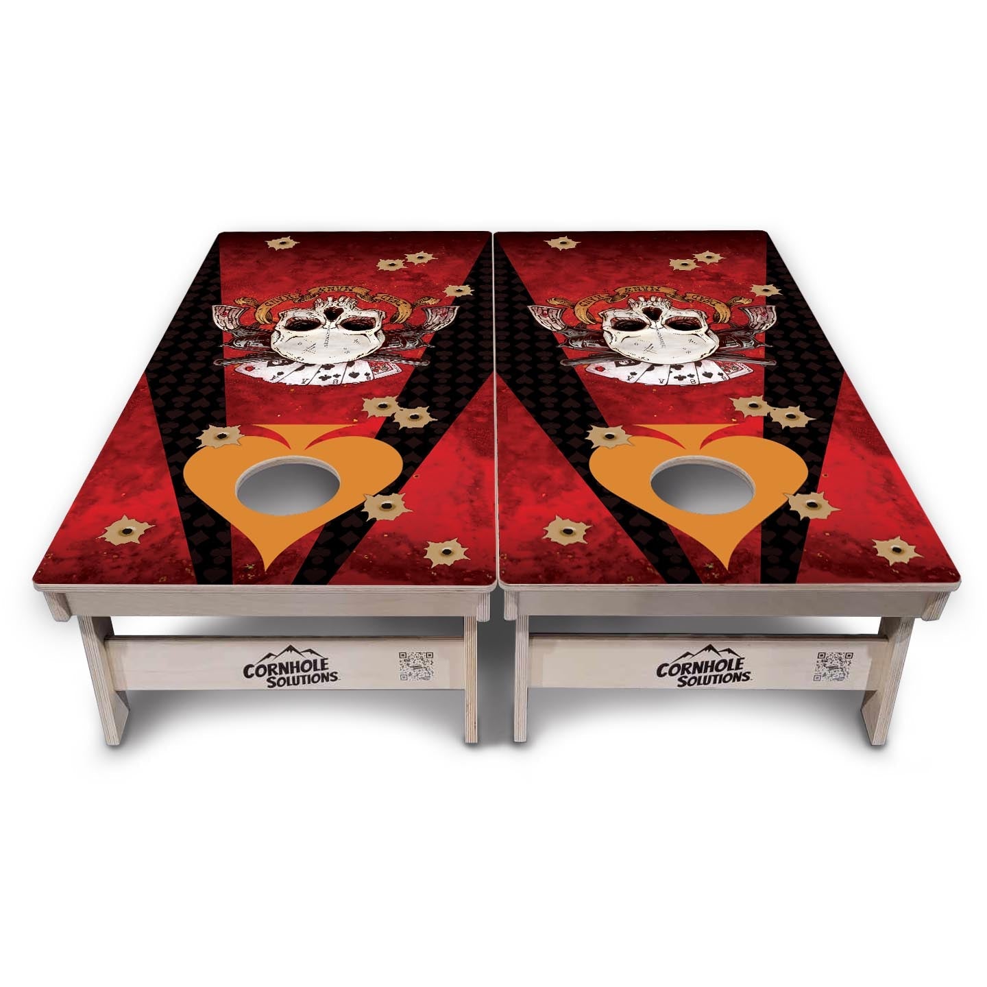 Artist Series Cornhole Boards - Professional Tournament Series - Deadman's Hand