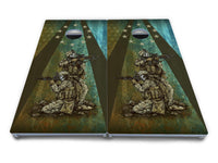 Artist Series Cornhole Boards - All Weather Series - Split Design