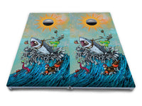 Artist Series Cornhole Boards - All Weather Series - Split Design