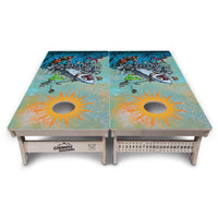 Artist Series Cornhole Boards - Professional Tournament Series - Great White Wave