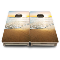 Mini Cornhole Boards - Beach Sunset