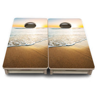Mini Cornhole Boards - Beach Sunset