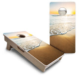 Mini Cornhole Boards - Beach Sunset