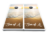 Beach Sunset Cornhole Boards - All Weather Series