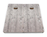 Driftwood Grey-Stained Cornhole Boards - Professional Tournament Series