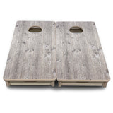 Mini Cornhole Boards - Driftwood Grey Stained