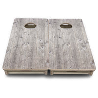 Mini Cornhole Boards - Driftwood Grey Stained