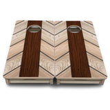 Mini Cornhole Boards - Cream Planks