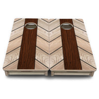 Mini Cornhole Boards - Cream Planks