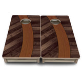 Mini Cornhole Boards - Curved Herringbone